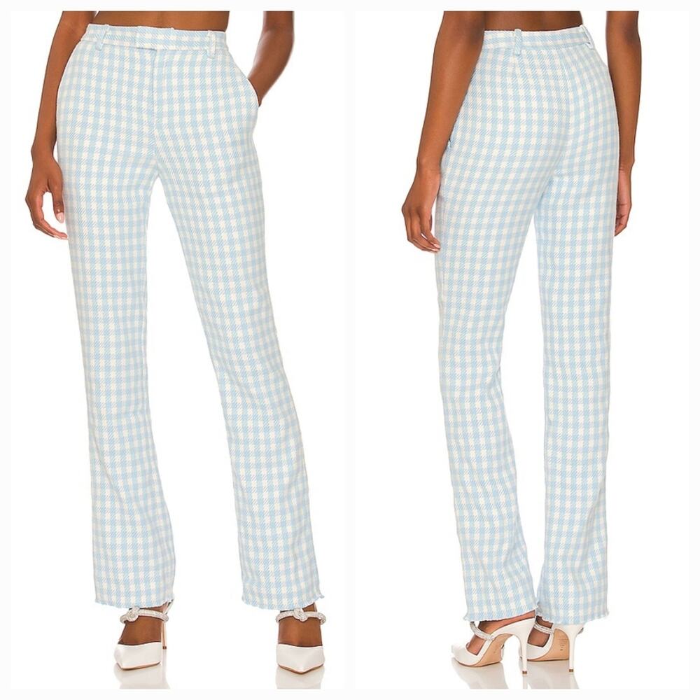 ASSIGNMENT Chloe Trouser in Blue Gingham